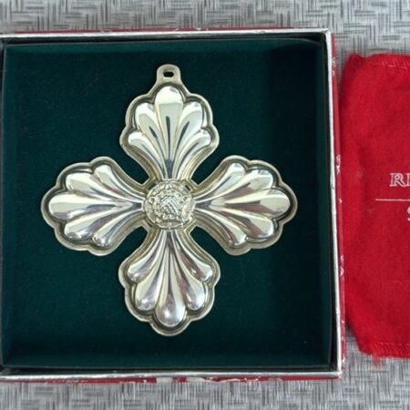 Reed & Barton 1999 Sterling Silver Christmas Cross Ornament 175th Anniv. 18.7g