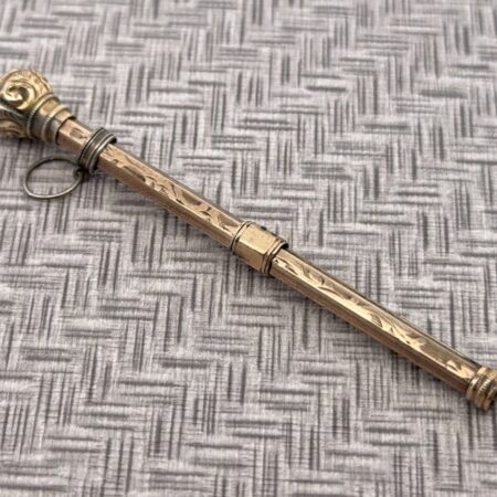 Antique Victorian Gold Filled Telescoping 3” Mechanical Pencil