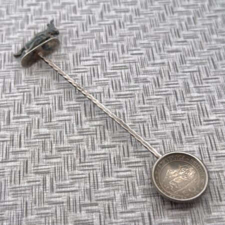 Vintage Souvenir Coin Spoon British East Africa Twisted Stem 8.7g