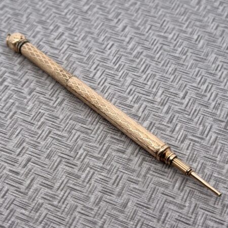 Antique Victorian Gold Fill Telescoping Mechanical Propelling Chatalaine Pencil