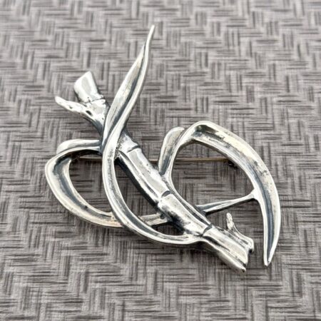 Ming’s 925 Sterling Silver Solid Bamboo Pin 23.3g