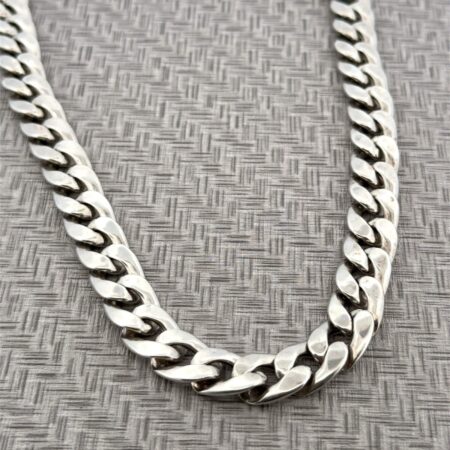 30” x 12mm Large Hollow 925 Sterling Silver Cuban Link Chain Necklace 93.1g