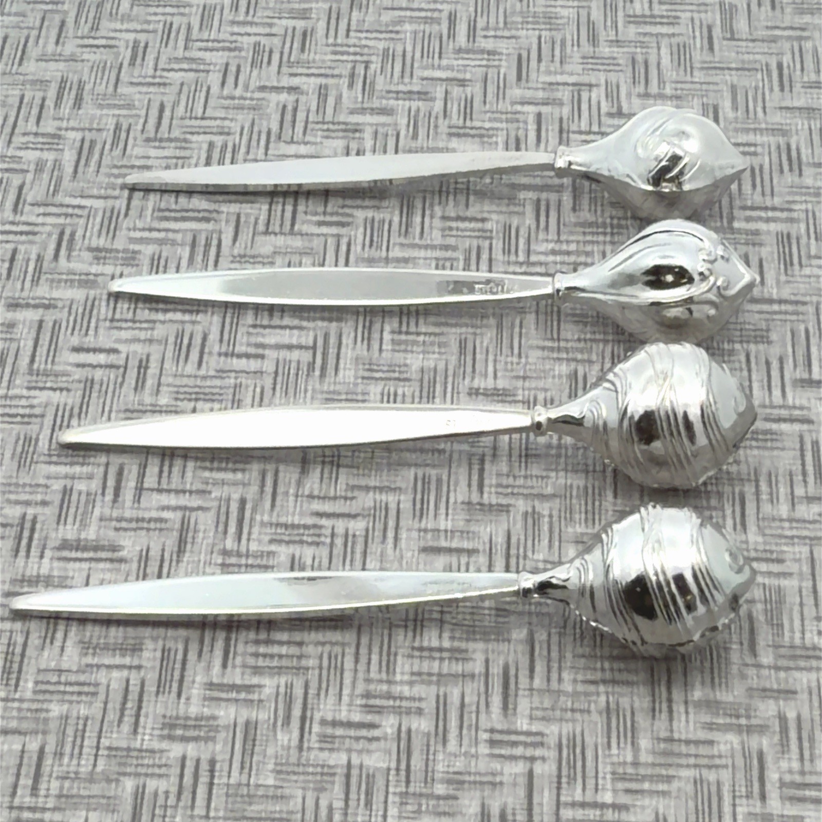 Set Of 4 Vintage Sterling Silver Hors D’oeuvre Picks Tow Sterling Creation 15.8g