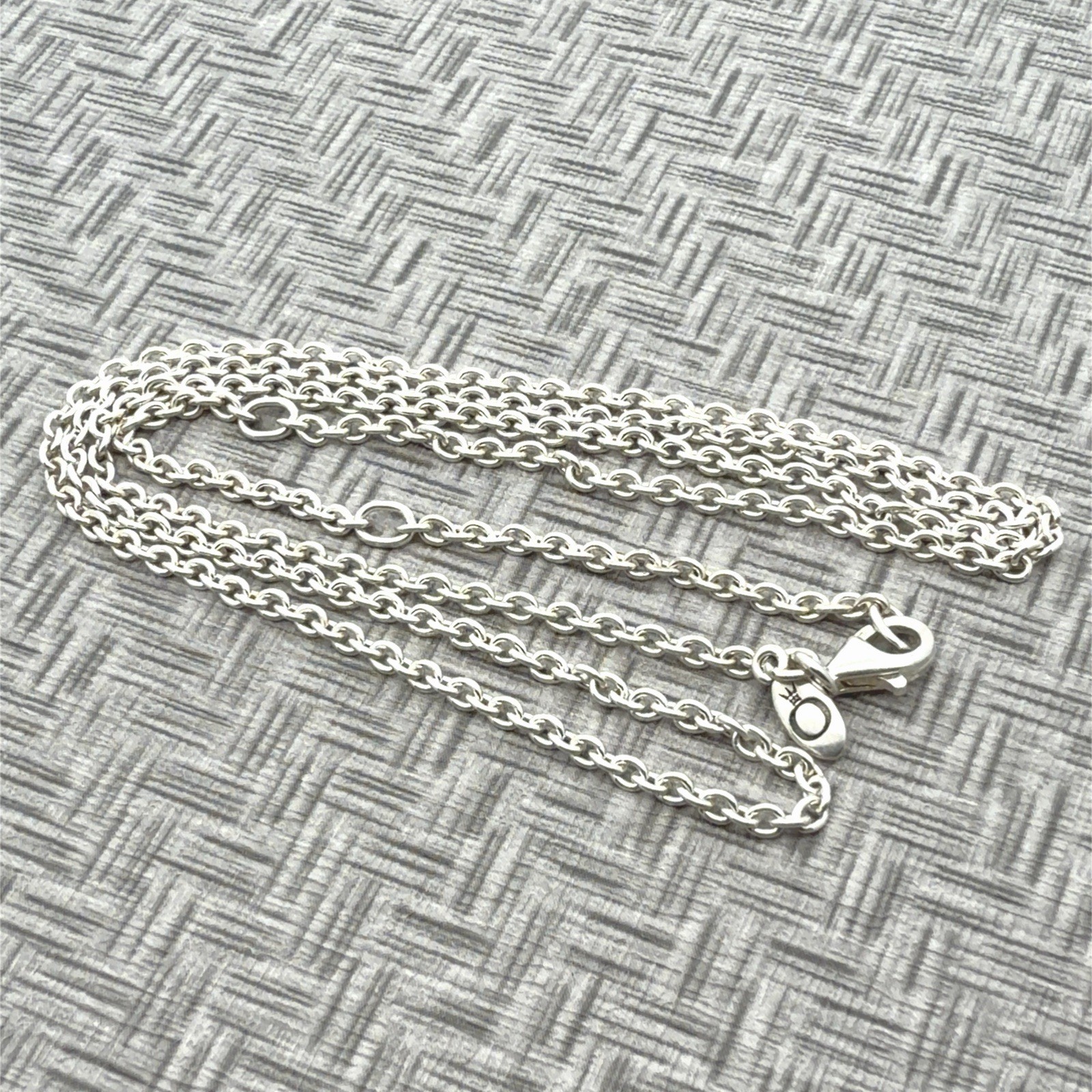 20-22” Pandora 925 Sterling Silver Adjustable Chain Necklace 6.9g