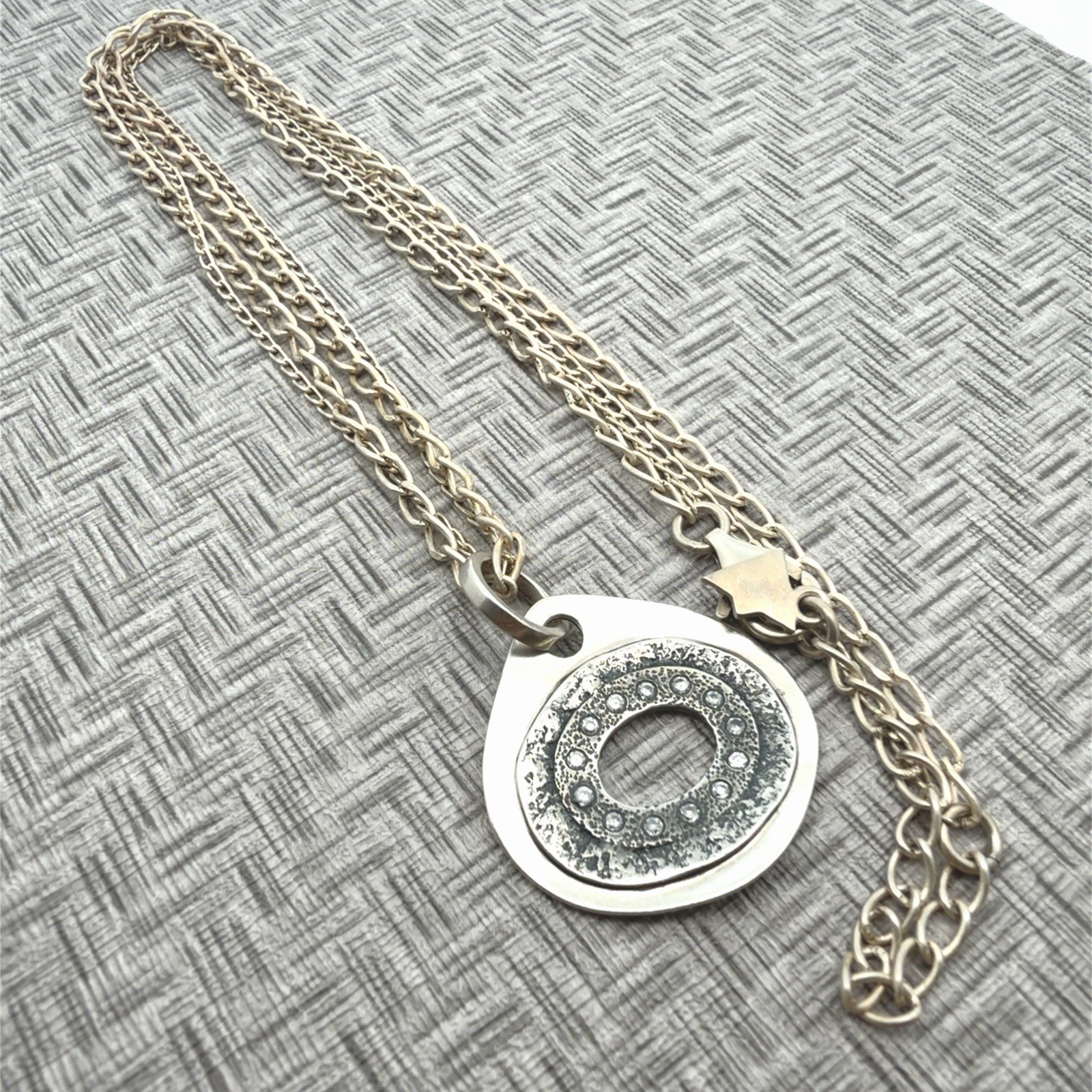 20” Silpada 925 Sterling Silver ‘Anemone’ CZ Necklace 14g