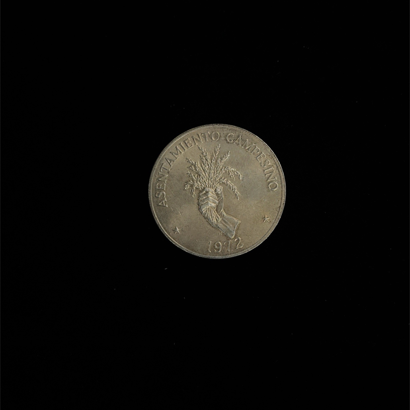 1972 Panama 5 Balboas Silver Coin FAO Asentamiento Campesino .925 Sterling 35g