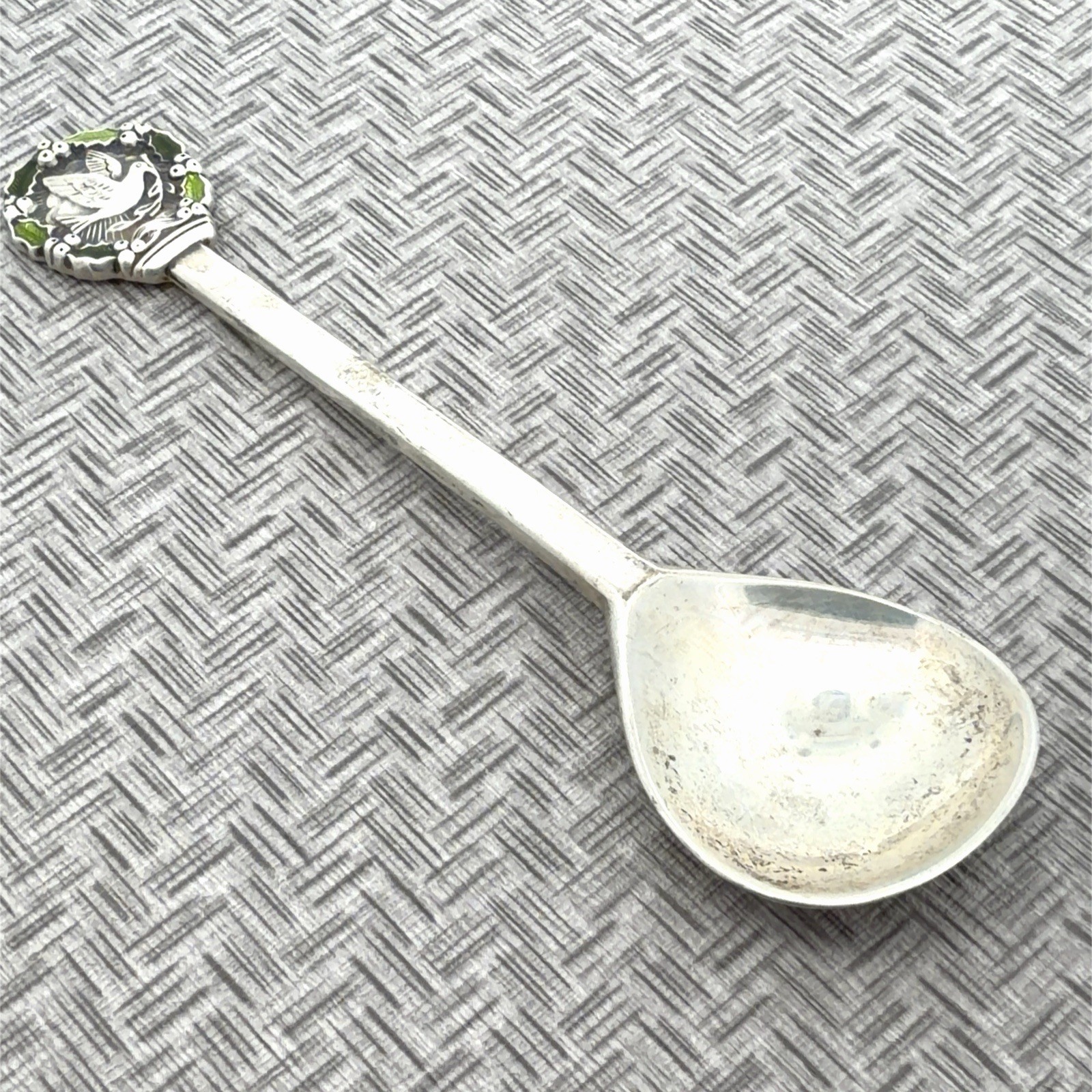 4.3/4” Vintage Gorham 925 Sterling Silver Bird Themed Christmas Spoon 25.4g